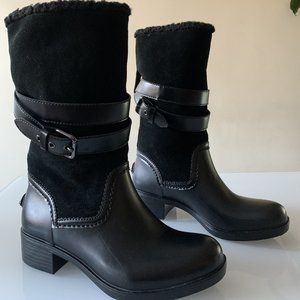 Coach Zena Suede/Rubber/Shearling Snow Boots